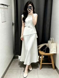 SENWA | Elegant French Style Dress Suit White