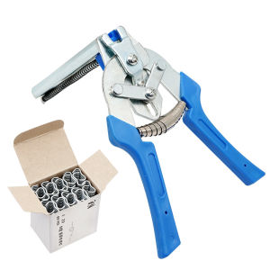 JUSTINLAU Binding Cage Clamp Buckle Set 600 MType Clips Nail Chicken Cage Iron Wire Fence Cage Clamp Ring Manual Universal Clamp