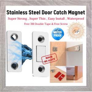 ALife World Kitchen Wardrobe Cabinet Super Strong Magnet Magnetic Stainless Steel Concealed Hidden Closer Door Catch Latch for Wardrobe Cabinet Drawer