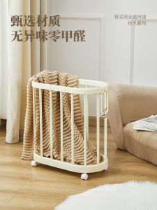 Nordic Style Dirty Laundry Basket with Wheels Bedroom Bathroom Clothing Storage Basket Home Use Laundry Hamper Organizer