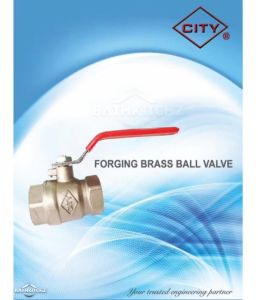 CITY Brass Ball Valve PN25 Chrome Plated Water Pipe Fitting Stop Cock Water Pump Air Injap Bola