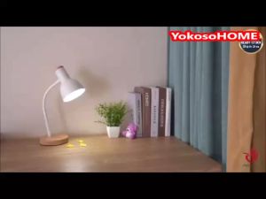 🔰Nordic Adjustable 3 Color Lightbulb Wood Metal Small Table Lamp Study Reading Bedside Bedroom Desk Night Light (SHM478)