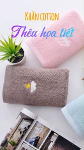 Khăn Mặt PISCES TOWEL 35x75cm Thêu Hình Thời Tiết Cotton Mềm Mại Khăn Spa Yoga Gym Thể Thao Thấm Hút Mồ Hôi