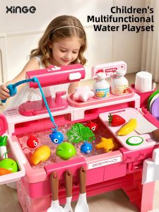 lekate | Water Play Kitchen Dishwasher Toy Circulating Water