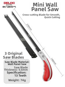DELIXI | Rapid Cutting Fine Tooth Manganese Steel Hand Saw