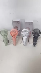 O.SHINE F2 Mini Fan with Humidifier Portable Handheld Spray Fan USB Rechargeable Electric Fan Mist Foldable Neck Cooling Fan with Water