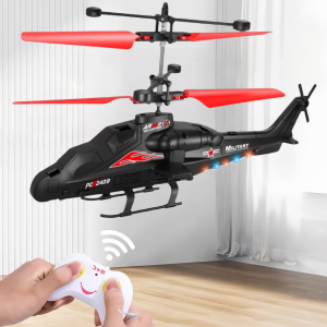 Mini Remote Control Helicopter Toy Hand-Controlled 360° Rotating Mini UFO Drone with LED Lights Fun Interactive Birthday Gift