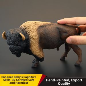 MENGSILE | Educational Decoration Wild Bison/Buffalo Model Large