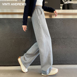 Thickened Fluffy White Straight Legged Trouser for Taller Figures