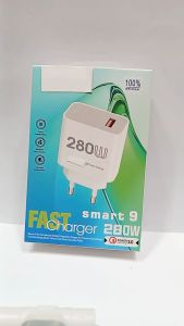 Batok Kepala Casan HP For INF SMART 9 Fast Charger 280W Batok Adapter Support Fast Charging