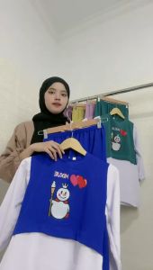 BAJU SET ANAK PEREMPUAN MOTIF MIXUE CRINKLE M L XL XXL