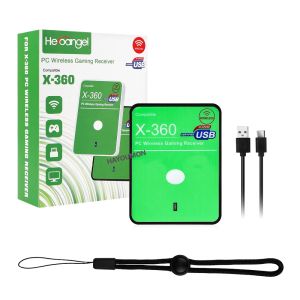 For Xbox 360 Gamepad Wireless PC Adapter USB Receiver Plug and Play Supports Win7/10/11 System for Xbox360 Controller Console
