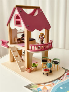 Educational Wooden Dollhouse Toy