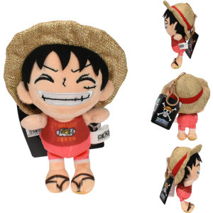 Original One Piece 12CM Plush Toys Keychain Luffy Toy Tony Chopper Laboon Sabo Soft Stuffed Peluche Dolls Birthday Gifts Kids