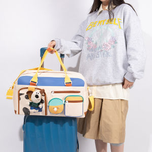 Large Capacity Womens Fashionable Casual Travel Bag Storage Crossbody Bag Maternity Mother Baby Bag Pregnant Check Bag