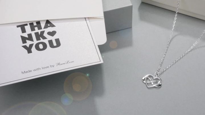 RareLove Gifts for Sister in Law,Unbiological Sister Necklace Gift For Best Friend,925 Sterling Silver Tiny Infinity Heart Necklaces for Women Friendship,Best Friend Necklace