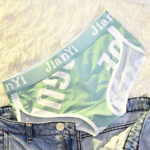 Pure Cotton Sports Underwear Womens Mid-Waist Triangle Pants Breathable Comfortable Print Casual Briefs CCAQUICK