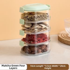 LETENG | Food-grade Spice Storage Box separate compartments airtight Home Kitchen Use