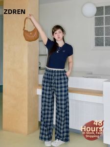 ZHANGDAREN | Bộ Quần Áo Nữ Dáng Ôm Plus Size Áo Thun Quần Ống Rộng
