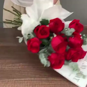 20pcs Small Waterproof Wrapping Paper Printed Thickened Flower Boquet Wrapper Gift packaging