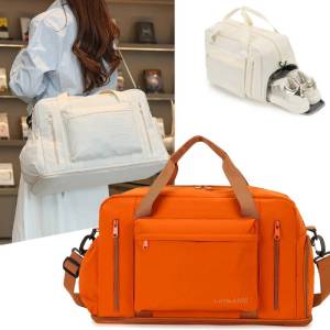 Scione Expand Fitness Gym Sports Bags Shoes Pocket Dry Wet Travel Luggage Duffle Outdoor Camping Trekking Crossbody Shoulder Bag