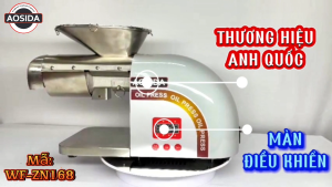 Máy ép dầu thực vật nóng và lạnh thương hiệu Anh Quốc Aosida WF-ZN168 - Công suất 1800W - Bảo Hành 12 Tháng