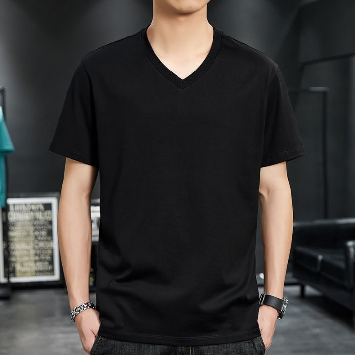 Bin%20Geo%20Bolo%20%7C%20Slim%20V-Neck%20Summer%20T-Shirt%20Short%20Sleeve%20-%20Image%202