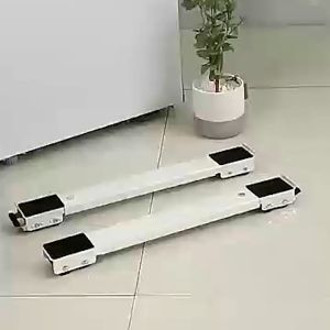 2PCS Set Refrigerator Washing Machine Base Stand Adjustable Mobile Base Stand With Wheels Strong Load-bearing Refrigerator Rack Stand Ref Stand Washing Machine Rack Stand heavy duty Bracket patungan ng refrigerato
