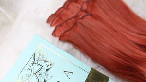 Keira Hair Extensions 100% Human Hair Waist Length in Red Copper - CODE: L22W6C350