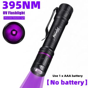 Mini UV Penlight 365nm/395nm LED AA/AAA Flashlight Pet Cat Dog Stain Tinea Marker Money Ore Fluorescent Ultraviolet lamp Torch