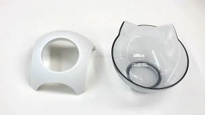 Cat Dog Elevated Bowls 15 DEGREE Raised Food Container With Stand Single Bowl