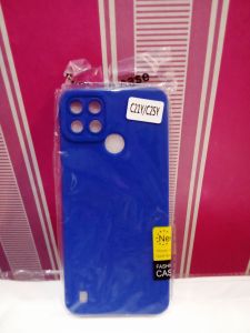 Case Realme C 21Y softcase Hp Aesthetic Warna Hitam Blue Pink hijau Lentur Protecion bunkus hp Casing telepon genggam