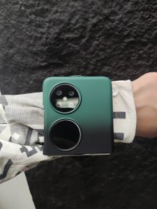 Elastic Silk Scarf Wristband Full Cover Edge Huawei Purax Honor Nova Flip Phone Case Creative Personalized Acrylic Protective Shell