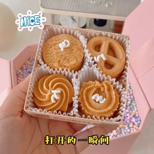 Lilin scented candle cookies isi 4 pcs wangi manis enak hadiah souvenir lucu