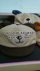 topi anak karakter koala laki laki perempuan topi lucu anak balita