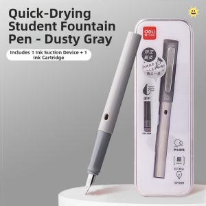 deli | Quick Drying Correct Posture Replaceable Student Fountain Pen
