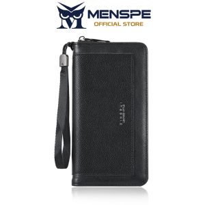MENSPE Fashion Long Wallet Business Wallet Mens PU Leather Wallet Multi-Card Position Multi-Functional Wallet Large Capacity Purse ID Credit Cards Holders Handbag Business Wallets