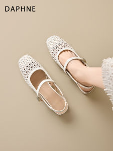 Daphne | Vintage French Style Mary Jane Shoes With Buckle Strap Coarse High Heel