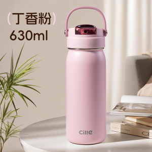 Large Capacity Insulated Stainless Steel Straw Cup for School Portable Water Bottle Womens Style 316 Stainless Steel Travel Mug