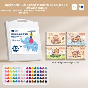 ENMI | Non-toxic Water-washable Markers for Children with Dual Tip Drawing 24 Colors