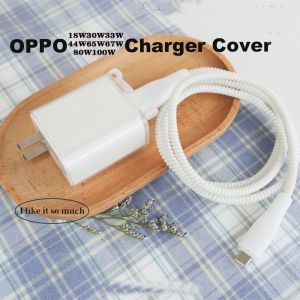 Charger Protector For OPPO Android Type C  10W 18W 30W 33W 65W TPU Clear cover cable protector charger case for 67W 80W 100W [cchoice]