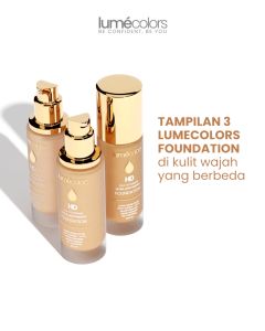 Lumecolors HD Foundation SPF15 Formula Ringan Coverage Tinggi