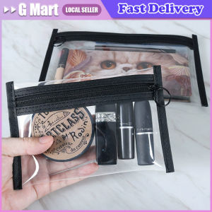Fashion Transparent PVC Cosmetic Bag Waterproof Clear Makeup Pouch Women Makeup Organizer Toiletry Bag Travel Storage Bag