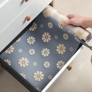 Waterproof Kitchen Cabinet Drawer Pad Anti-Oil Moisture Dust Proof Vinyl Liner Cushion Mat for Wardrobe Shoe Cabinet Storage