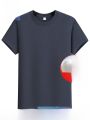 Lormen Men's Fashion round Neck Short Sleeve T-Shirt Pure Cotton Lightweight Loose Summer Top Antibacterial 7A Youth Casual. 