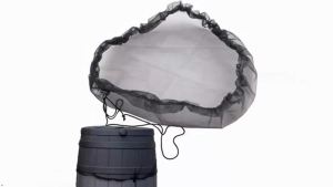 10pcs Rain Barrels Screen Water Bucket CoversRainwater Collector Tank Net CoverRain Collection Bucket Netting with Drawstring