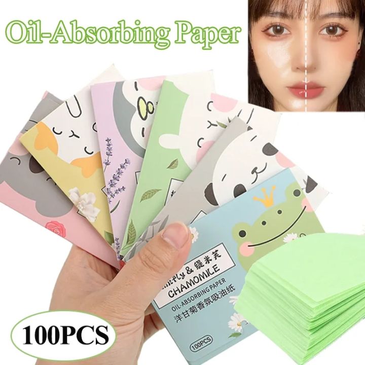 Floral Fragrance Face Oilabsorbing Paper 100Pcs/box Matte Face Wipes