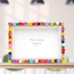 PinLiving 1PC Simple Frame Diy Flower Blocking Photo Frame For Home DecorationFamily Activity Gift