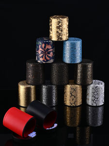 Fleece-lined Silencer Dice Box Sieve High-Grade Leather Dice Cup Dice Suit Bar KTV with Base Support Mute Color Cup
