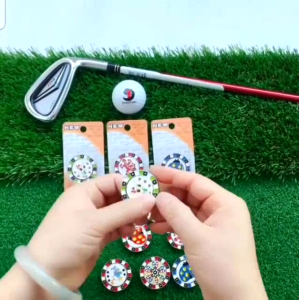 🇲🇾 READY STOCK 🇲🇾 Golf Ball Marker with Magnetic Hat Clip | Creative Golf Marker